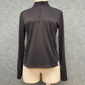 Tommy Bahama Golf Black Pullover Half Zip Thumb Hole Textured Athletic Top XL